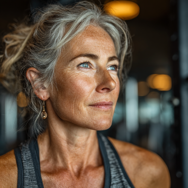 Активні люди зрілого віку займаються фітнесом